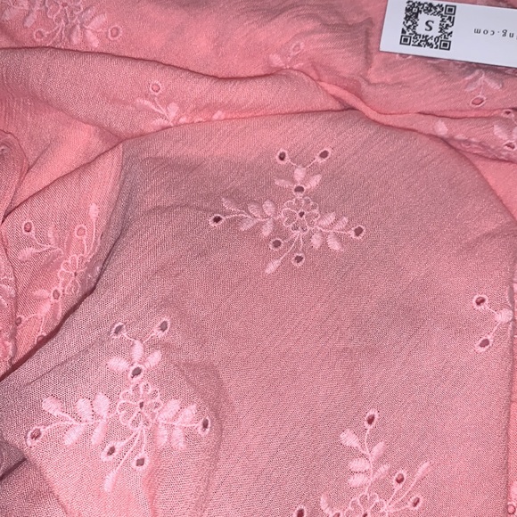 Anthropologie Sanctuary Pink Embroidered Off the Sleeve Long Sleeve Size Small - Picture 7 of 8